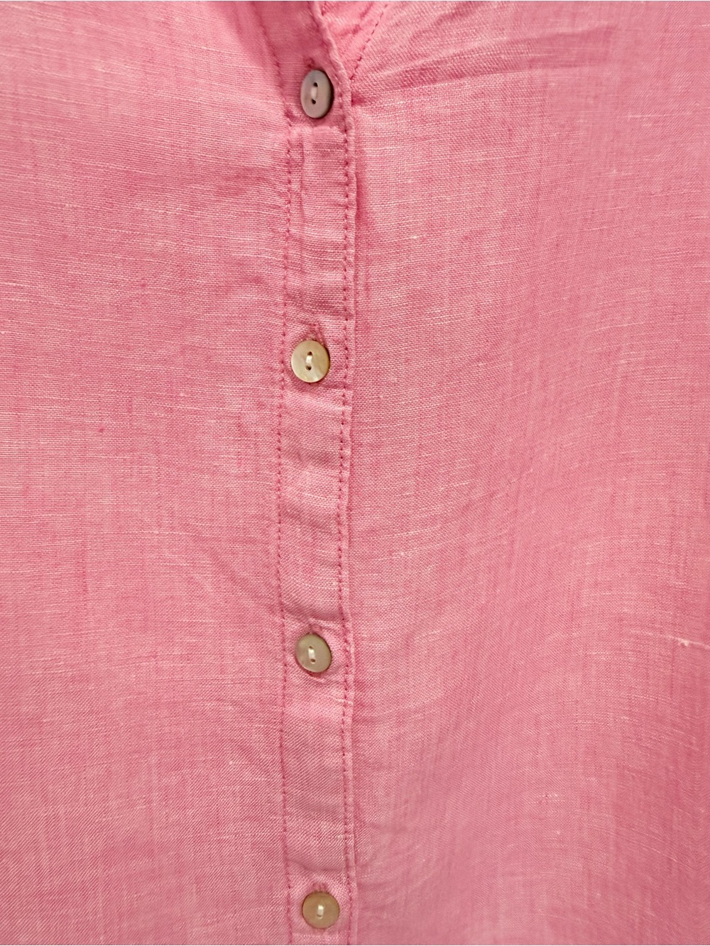 Sigrid Olsen 100% linen Pink Button-Down Linen Shirt 1X - Picture 4 of 7